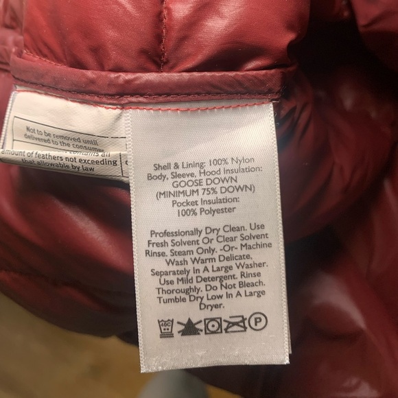 Vintage Eddie Bauer Red Goose down Coat size large - Picture 9 of 12